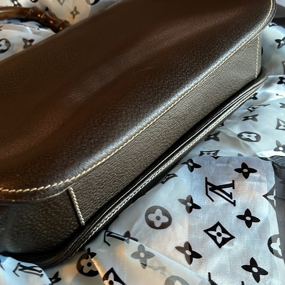 Pristine Gucci Vintage Bamboo Top Handle Bag - Picture 6 of 15